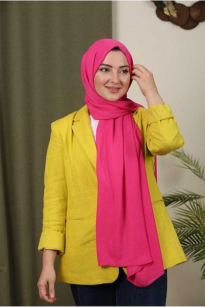 Trablus Hijab Women Ayrobin Cazz Shawl Fuchsia