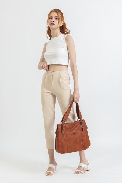 LOS ANGELES POLO CLUB Atabey Bag Casual Soft Shoulder Bag Orange