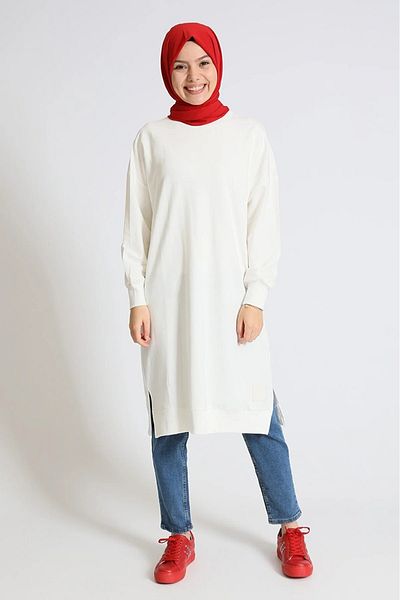 Soul 30645 Crew Neck 2 Thread Long Below Knee Tunic