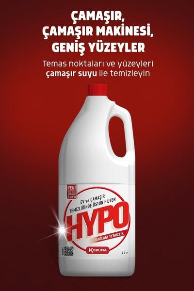Hyper Hypo Hypo Çamaşır Suyu 4000 Ml - 4`lü Paket