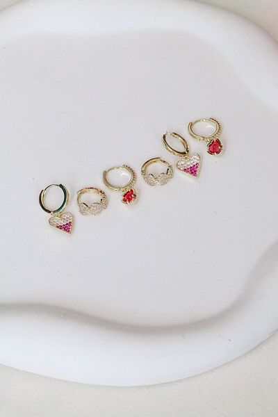 Inure Jewelry FUN HEARTS EARRING