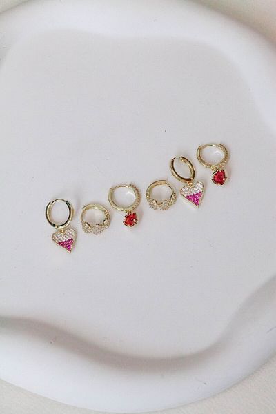 Inure Jewelry FUN HEARTS EARRING