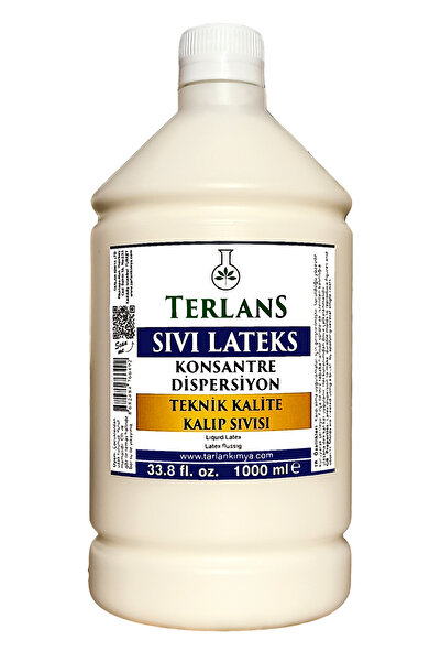 Terlans Sıvı Lateks Konsantre Kalıp Sıvısı 1000 Ml Teknik Kalite Liquid Latex