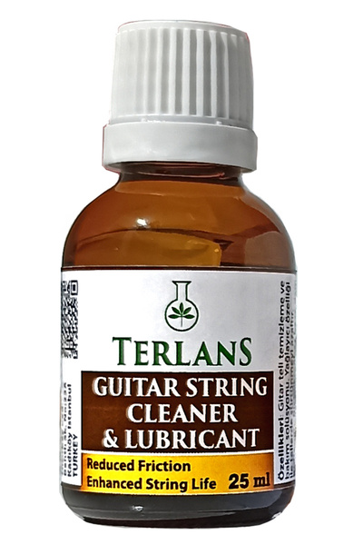 Terlans Gitar Teli Temizleyici Koruyucu Yağlayıcı 25 ml - Mikrofiber Bez Guit...