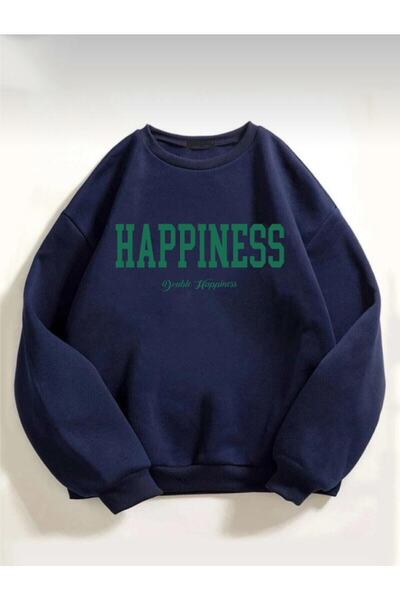 Adrift Ženska majica Oversize kroj Happiness Štampano happinessweat