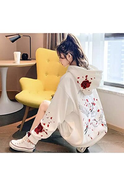 Tarzsokak Jachetă de damă cu glugă cu design special, cu fermoar, cu imprimeu...