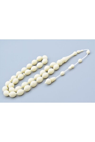 Murty99 Systemed Beyzi Cut White Powder Press Amber Prayer Beads