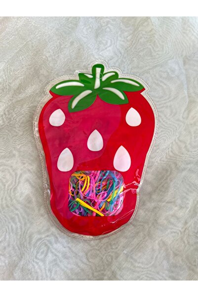 Rachel Çilek Çantalı 150'linRenkli Saç Örgü Tokası