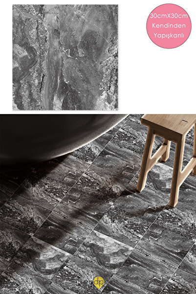 Trendpoint 1 Adet LVT Zemin ve Duvar Kaplama Kendinden Yapışkanlı 30cm×30cm Mutfak Banyo Antre Karo