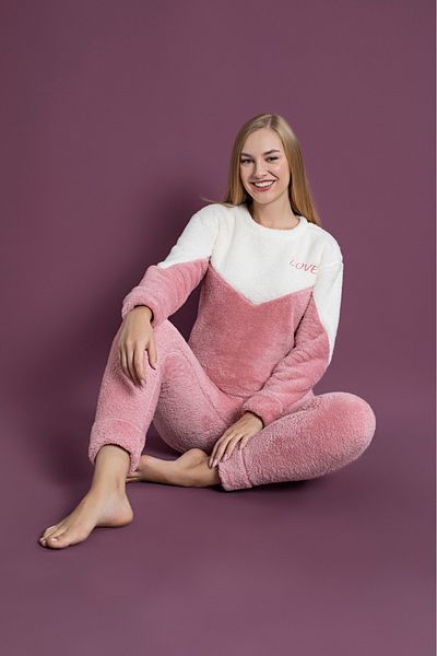 Asel Women's Plush Pajama Set