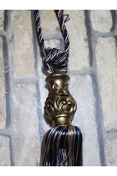 Akcan Navy Blue Mink Color Bronze Tulip Long Braçol