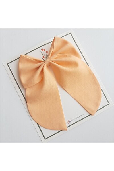 NEW BOWS BANDS Girl's Salmon Color Large Bow Clip Buckle