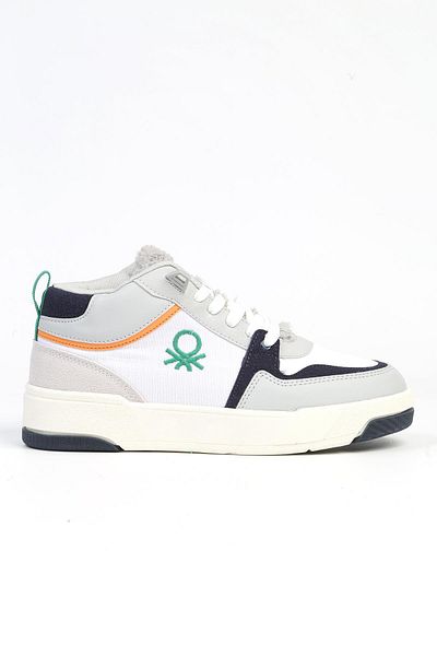 Benetton Modalistul ®   - 3471 Pantofi sport albi pentru femei, nou designer - 744636