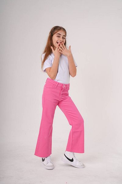 ASL GOLF CLUB Pantaloni pentru fetiță cu picioare largi