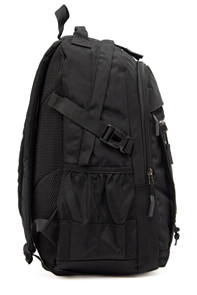 KAFF Young 51537 Black Black Unisex Multi-Pocket Water Resistant Backpack