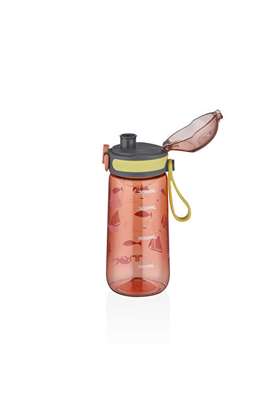 Vagonlife زجاجة مياه للأطفال سعة 400 مل من TKK مع حزام حمل ومصفاة بدون شفاط