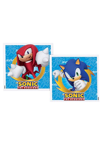 Parti dolabı 16 Pack Super Sonic Party Napkins, Sonic Boom Birthday Sonic Themed Party Napkins