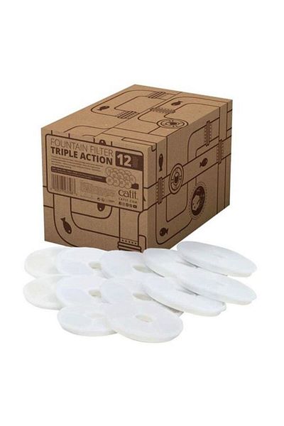 Catit 12 Pack Cat Waterer Filter - 43742W and 55600 Compatible