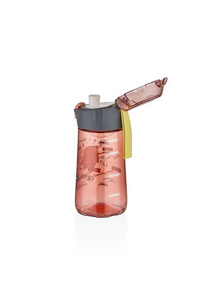 Vagonlife TKK 400ml Children's Water Bottle Without Straw With Carrying Strap Strainer Lockable Lid