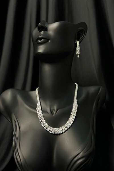 Boox99 Zirkon Taşlı Düğün Nişan Abiye Gerdanlık Z3Y