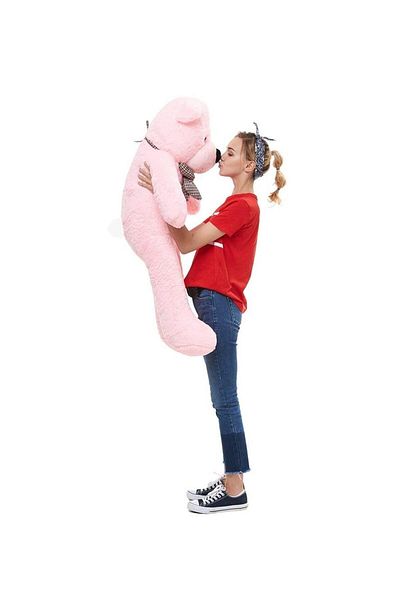 Sole 90 Cm Plush Bear with Bow Tie - 100% Domestic Plush Bow Tie Teddy Bear