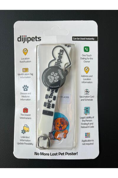 Dijipets حامل مقود رقمي مع معلومات الموقع، علامة ذكية للقطط المفقودة مع ميزة الاختراق لمكافحة فقدان القطط