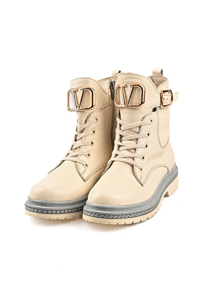 Beety 22BK164.1514 Hakiki Deri Tokalı Bağcık Modelli Fermuar Kapama Günlük Sp...