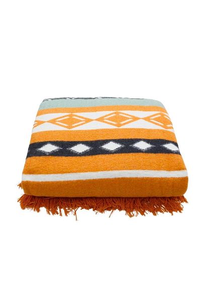 KESİMOĞLU Silk Petra Double Cotton Blanket Orange 180*220
