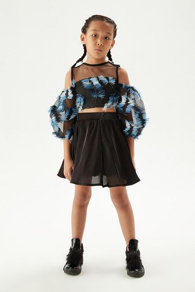 Tyess Черна блуза за момиче 23FW0TJ4602
