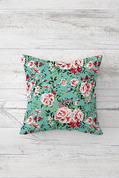 on the clouds Vintage Roses and Birds on a Branch Concealed Zippered Throw Pillow Cover Sofa Pillow Case Set(4PCS)