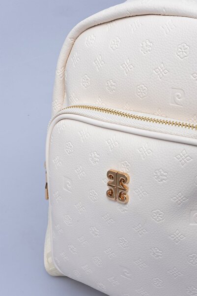 Pierre Cardin Ecru Floater Women's Backpack 05Po22Y1553