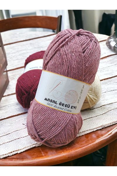 Masal Örgü Evi Set of 3 100% Cotton Punch and Amigurumi Thread