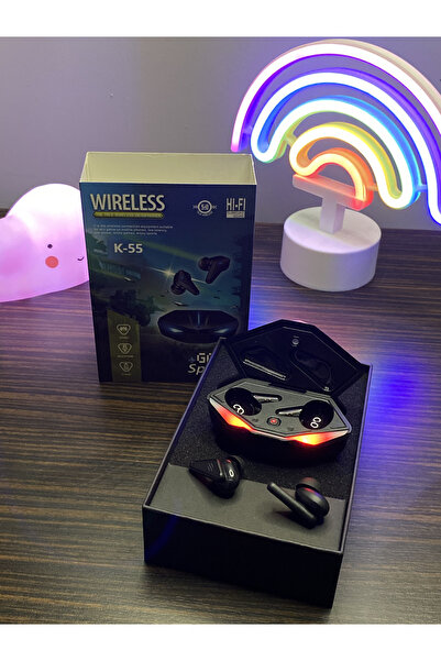 DUMKAY Yeni Nesil K55 Oyuncu Kulaklığı Mikrofonlu Kablosuz Bluetooth Kulaklık...