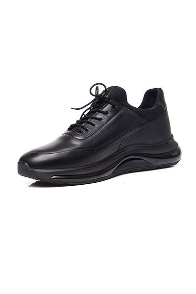 Greyder Pantofi casual negri din piele naturală pentru bărbați 3K1SA16492 Talpă cu memorie Design elegant și confortabil