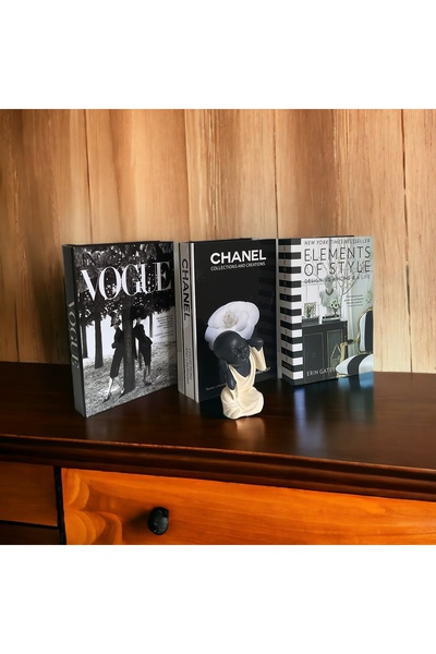NARİBA Vogue, Chanel і Elements, набір з 3 декоративних книжкових коробок