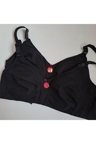 NARIYA Γυναικείο σουτιέν Plus Size Βαμβακερό 2 τεμάχια 2 τεμάχια σουτιέν Χτενισμένο βαμβακερό σουτιέν Καθημερινά άνετα εσώρουχα