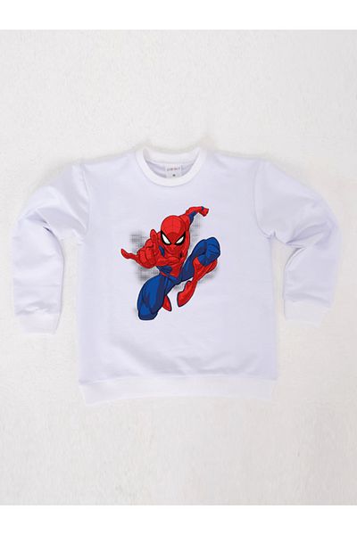 SPIDERMAN Hanorac pentru copii din țesătură de bumbac spiderman imprimat
