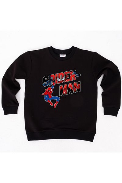 SPIDERMAN Hanorac pentru copii din țesătură de bumbac spiderman imprimat