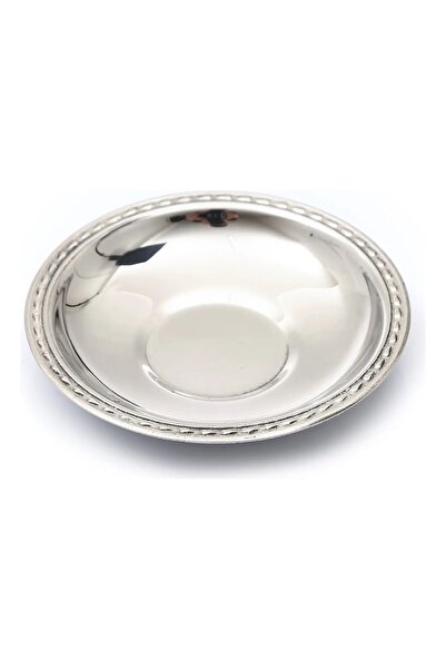 KT HOME Tea Plate 6* Stainless Steel Metal Shiny Tea Plate Damla Lokanta Cafe Restaraunt 430 0,40MM