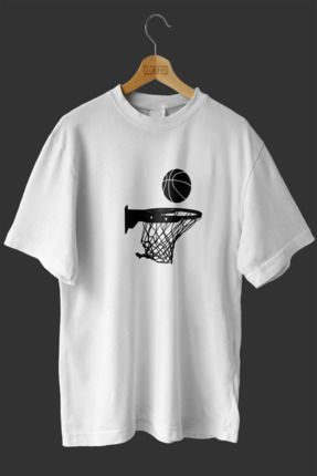 Clothy Fashion Basket Tasar m Bask l Oversize T shirt Ti ort Fiyat Yorumlar Trendyol