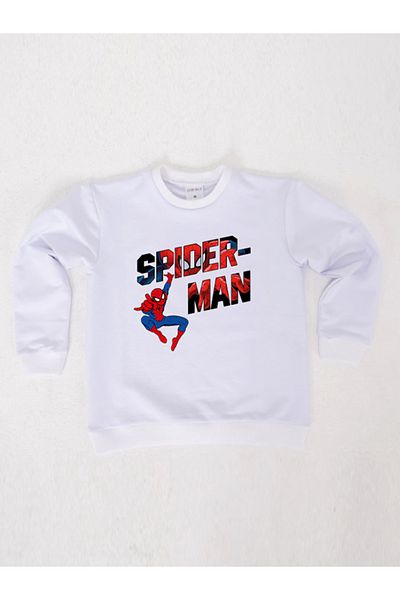 SPIDERMAN printed spiderman cotton fabric children's sweatshirt