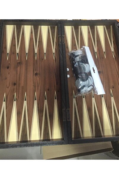 Bi Nargile Backgammon Platin Kaplama Tavla Takımı
