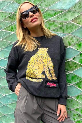 2wins Leopard Sweatshirt Fiyat Yorumlar Trendyol