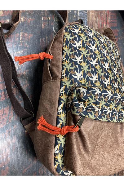 Street Bag Likya Ethnic Αυθεντικό σακίδιο πλάτης με μποέμ με μοτίβο καθημερινής χρήσης Τσάντα ταξιδιού