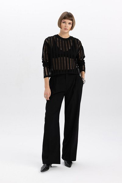 DeFacto Relax Fit Crew Neck Long Sleeve T-Shirt B6461ax23wn
