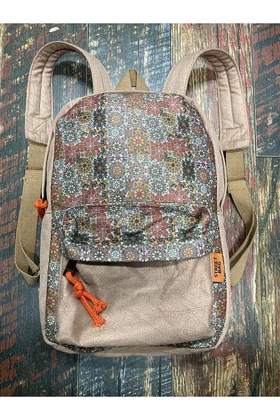Street Bag Likya Ethnic Αυθεντικό σακίδιο πλάτης με μποέμ με μοτίβο καθημερινής χρήσης Τσάντα ταξιδιού