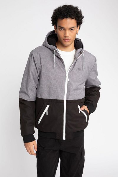 DeFacto Color Block Slim Fit Hooded Fleece παλτό - N4531az23au
