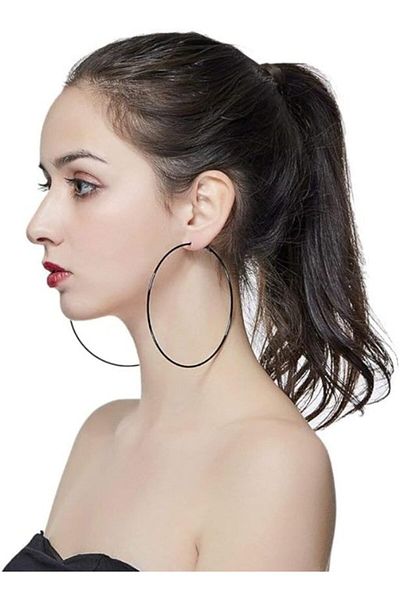 Atılgan Grp Oversized Hoop Earrings, Bujiteri Earrings, Women's Earrings,
