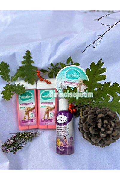 VANCL 4'lü Mini Set(2 Adet Kartuş Ağda+10 m. Ağda Bezi+ Ağda Temizleme ve Masaj Yağı) hediyeli ürün