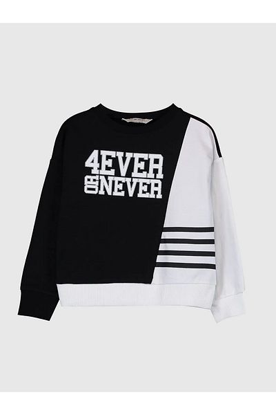 LC Waikiki Crew Neck Long Sleeve Girl's Sweatshirt